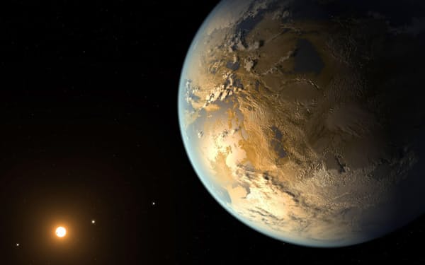 「ハビタブルゾーン」にある地球サイズの惑星であることが初めて確認された、ケプラー186fの想像図（ILLUSTRATION BY NASA AMES/JPL-CALTECH/T. PYLE）