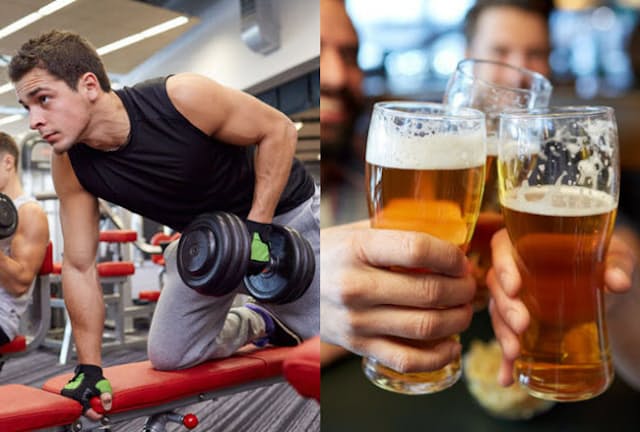 運動後にお酒を飲むのは気分がいい。だが、筋トレの効果をアルコールが打ち消してしまうかもしれないという研究結果がある。(c)dolgachov-123RF