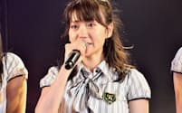 チームKとして最後の公演となりそうな『最終ベルが鳴る』での大島優子。2014年2月20日のゲネプロでは、最後の曲で涙をこぼす場面も