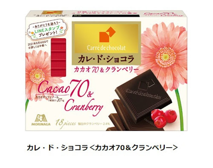 森永製菓 カレ ド ショコラ カカオ70 クランベリー を発売 日本経済新聞 森永製菓 カレ ド ショコラ カカオ70 クランベリー を発売 日本経済新聞