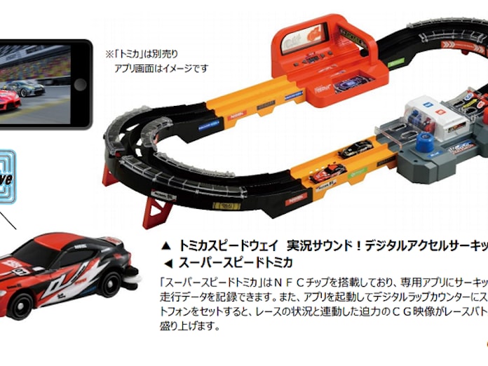 タカラトミー トミカスピードウェイ 実況サウンド デジタルアクセルサーキット スーパースピードトミカ を発売 日本経済新聞 タカラトミー トミカスピードウェイ 実況サウンド デジタルアクセルサーキット スーパースピードトミカ を発売 日本経済新聞