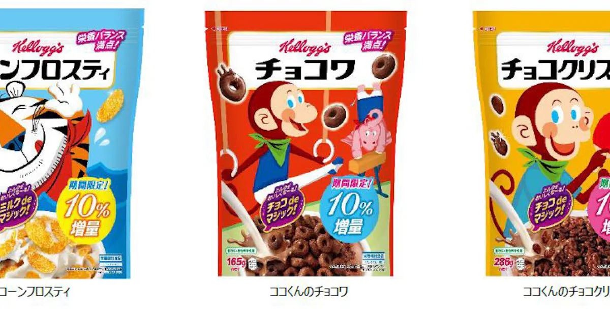 日本ケロッグ キッズシリーズ3製品よりスポーツビンテージパッケージを期間限定10 増量で発売 日本経済新聞 日本ケロッグ キッズシリーズ3製品よりスポーツビンテージパッケージを期間限定10 増量で発売 日本経済新聞
