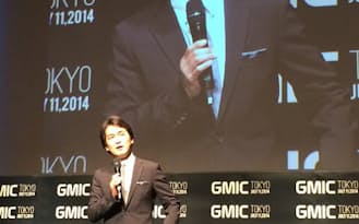 GMIC東京で挨拶するGWC東京の夏野剛代表