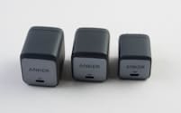Ankerから新たに登場した「GaN II」半導体搭載の充電器3製品。いずれも非常にコンパクトで外出時の荷物が減ること間違いなしだ