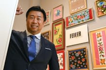 フェイラージャパン社長の川部将士さんは、フェイラーが日本進出を果たした年と同じ1972年生まれ。顧客層の若返りのために次々と仕掛けた取り組みが当たり、快進撃を続けている（東京都中央区のフェイラー銀座本店）