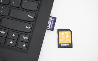 SN-BA32 FではないSDメモリーカードをパソコンに挿しても、バックアップ作業は行われない