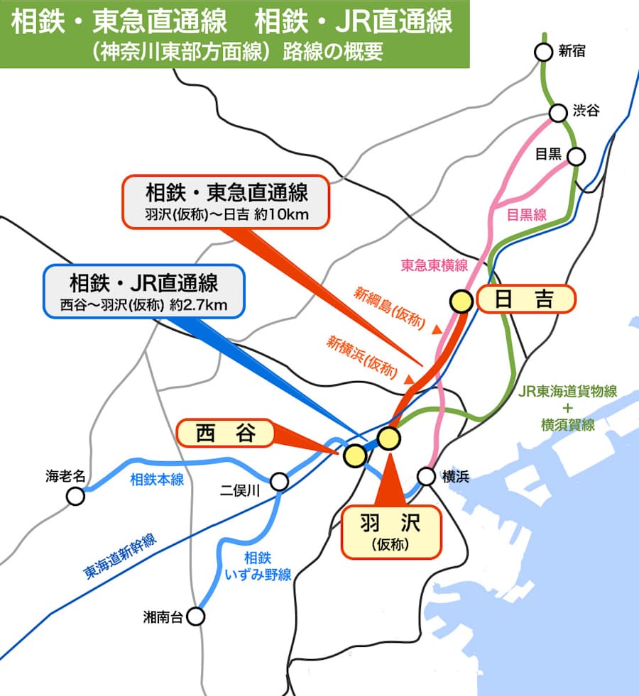 神奈川 東京結ぶ新動脈 相鉄 東急直通線工事の全容 日本経済新聞