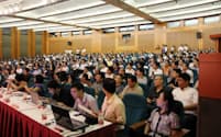 筆者が講演した中国での個人投資家向けセミナーの風景