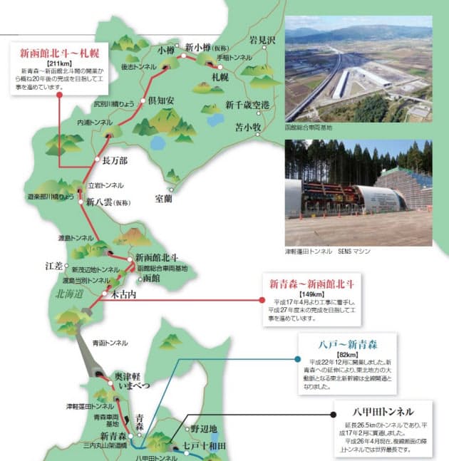 北海道新幹線 函館以北のトンネル本格着工に弾み 日本経済新聞