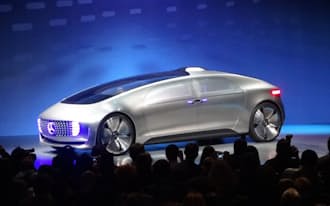 独ダイムラーがCESで発表した次世代の自動運転コンセプトカー（1月、米ラスベガス）