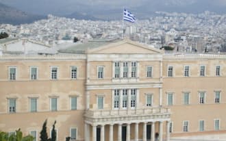 ギリシャ国会議事堂=筆者撮影