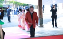 「三船敏郎賞」を受賞した仲代達矢がレッドカーペットに登場（C）京都国際映画祭2015