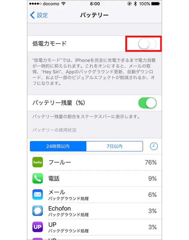 Iphoneの 低電力モード を検証 消費が半分以下に Nikkei Style