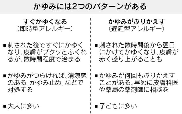 硬く腫れる 虫刺され