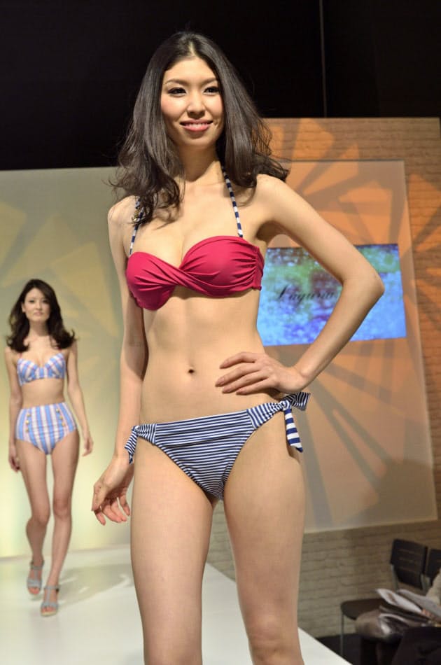 色鮮やか くびれ強調 女性用水着 バブル 復活 Nikkei Style
