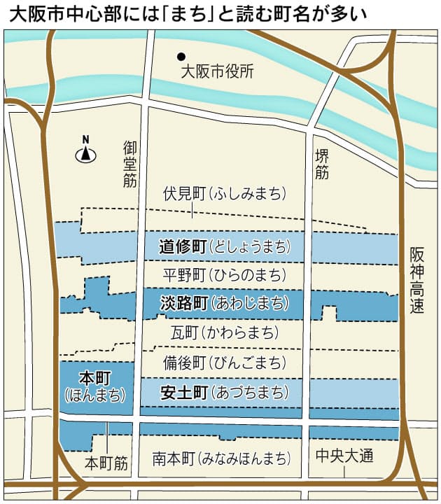 大阪の町名は まち 読みが多い 地名守った商人魂 旅行 レジャー Nikkei Style