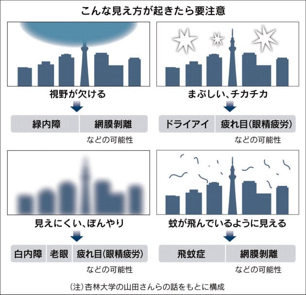 が 欠ける 視界