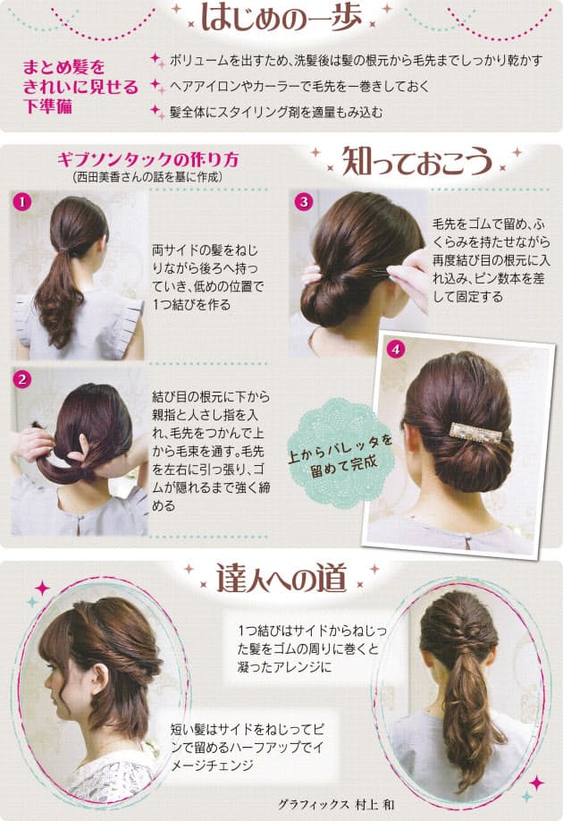 今年風のまとめ髪で涼やかに Woman Smart Nikkei Style