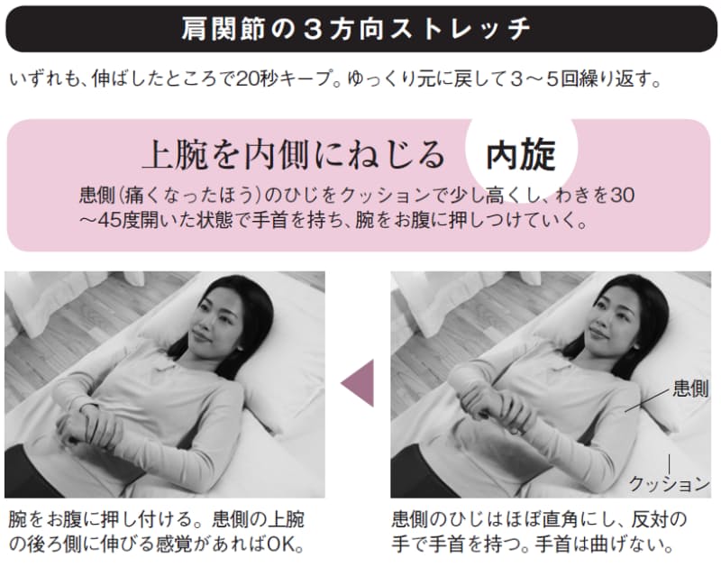 回復期の四十肩 五十肩に効く 3方向ストレッチ Nikkei Style 回復期の四十肩 五十肩に効く 3方向ストレッチ Nikkei Style