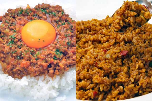 ドライカレー カレーチャーハン 肉ルーのせご飯 Nikkei Style ドライカレー カレーチャーハン 肉ルーのせご飯 Nikkei Style