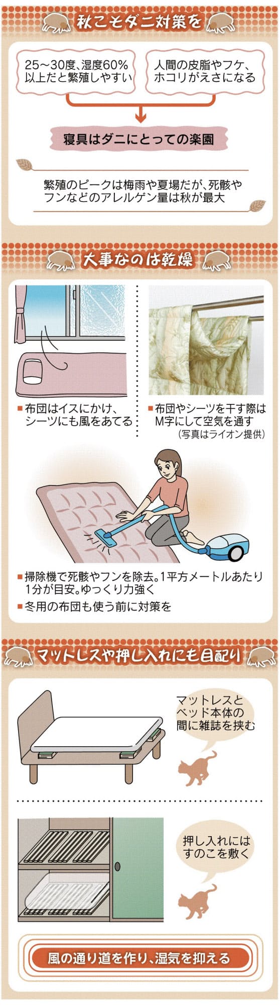 布団 枕 寝具に潜むダニ 撃退しよう Nikkei Style