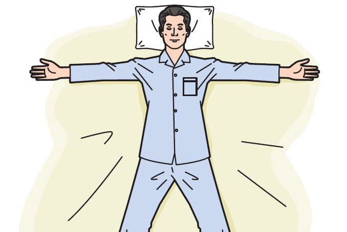 熟睡の基本姿勢は 大の字 睡眠時無呼吸なら横向き ヘルスup Nikkei Style