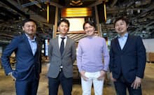 (右から)KAIZEN PLATFORMの須藤氏、スマートニュースの菅原氏、SPIインタラクティブの土井氏、アクセンチュアの長谷川氏(東京・港区のアクセンチュア・イノベーション・ハブ東京にて)。