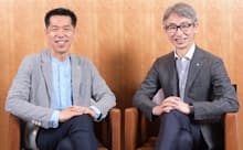 伊藤慎介社長(左)と長島聡社長