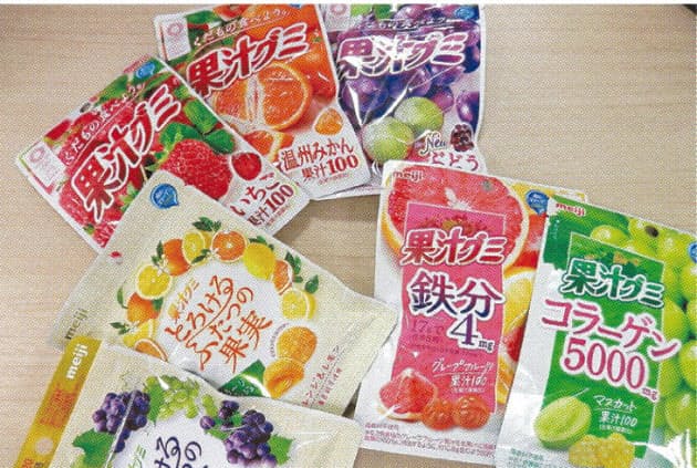 味も形も変化自在 グミ 食感 健康志向で人気一段と Woman Smart Nikkei Style