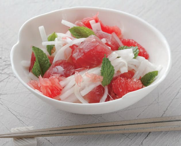 カツオと大根のサラダ タマネギでトリップa1を刺激 ミント 魚レシピ 食べるほ Nikkei Style