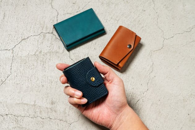まるでキーケース 極小3つ折り財布はお札畳まず収納 Mono Trendy Nikkei Style