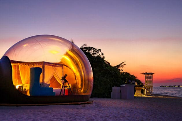 驚きの絶景体験 モルディブ最新 バブルテント Nikkei Style