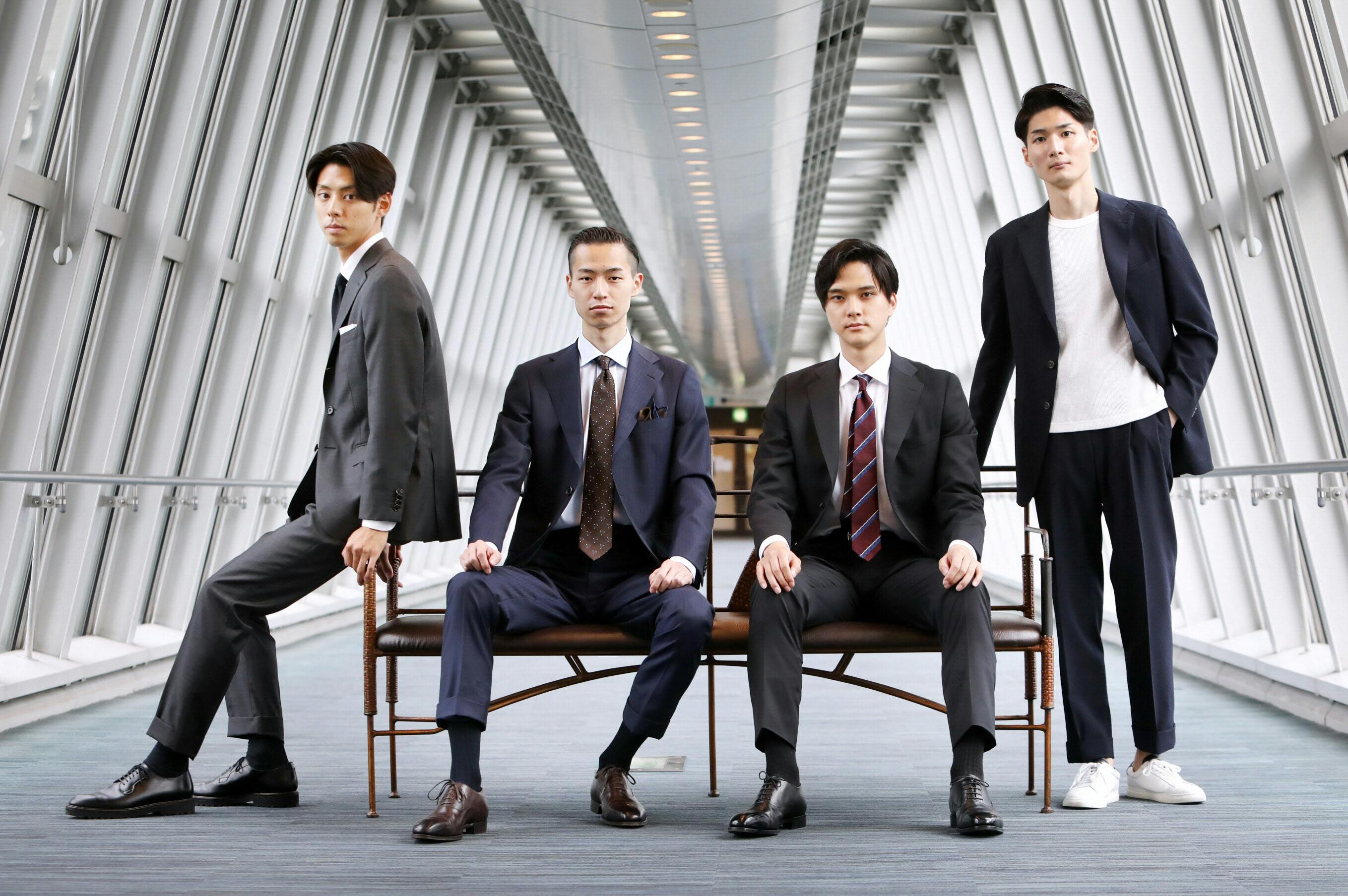 僕らの就活スーツ 黒 より個性 ジャストフィット Nikkei Style 僕らの就活スーツ 黒 より個性 ジャストフィット Nikkei Style