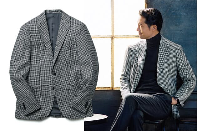 柄ジャケットでマンネリ打破 白黒チェックが男の色気 Nikkei Style