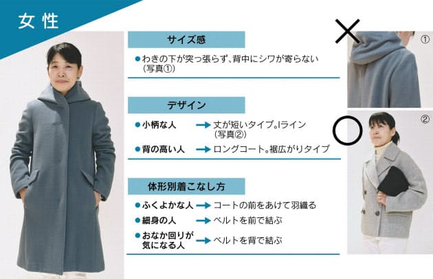 コート選びはサイズ感 女性は背中 男性は肩チェック Nikkei Style