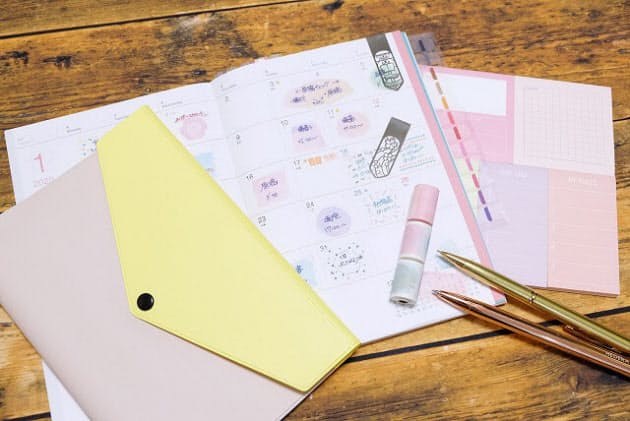 自分だけの手帳をつくる 付せん テープでアクセント Woman Smart Nikkei Style