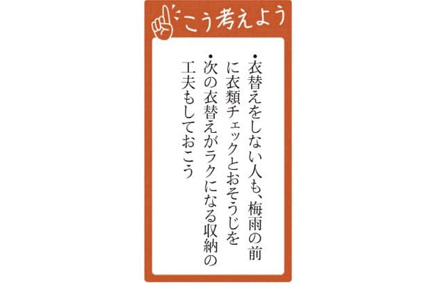 梅雨前の衣替えで防虫対策 次に備え収納は素材で分類 Woman Smart Nikkei Style