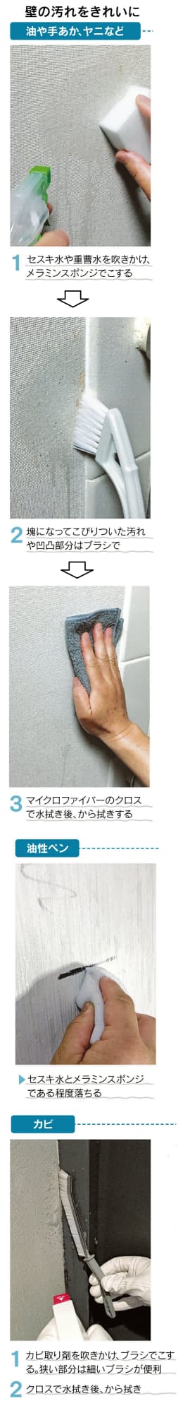 壁紙 お手入れでさっぱり 油汚れにセスキ水 重曹水 Woman Smart Nikkei Style