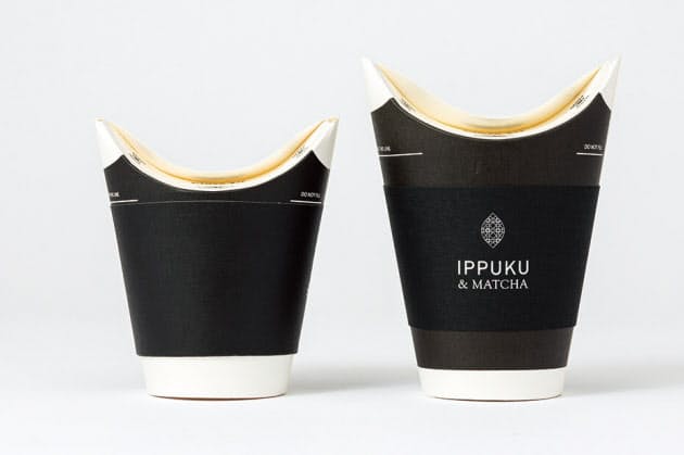 蓋もストローも要らない エコ紙カップ バタフライ Nikkei Style 蓋もストローも要らない エコ紙カップ バタフライ Nikkei Style