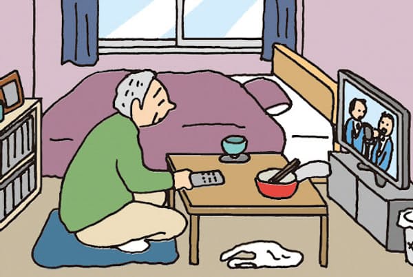 高齢者の一人暮らしでは認知症のリスクが高まる恐れがある。特に人との接触が制限される感染症の拡大期ではその傾向が顕著だ。 高齢者の一人暮らしでは認知症のリスクが高まる恐れがある。特に人との接触が制限される感染症の拡大期ではその傾向が顕著だ。