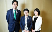 写真右から川那部留理子氏、田代桂子氏、清水一滴氏