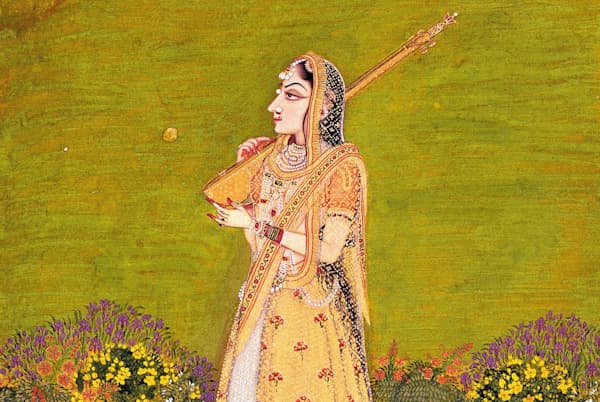 「楽器を持つ女」(1760年ごろ) 「楽器を持つ女」(1760年ごろ)