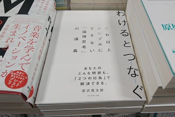 思考法や仕事術の棚下の平台に展示する(リブロ汐留シオサイト店) 思考法や仕事術の棚下の平台に展示する(リブロ汐留シオサイト店)