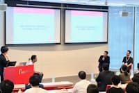 リクルートキャリアが東京で開催した「ふるさと副業」イベント(2018年に撮影) リクルートキャリアが東京で開催した「ふるさと副業」イベント(2018年に撮影)