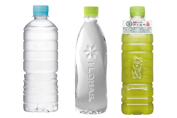 「ラベルレス」のペットボトル飲料が売り上げを伸ばしている 「ラベルレス」のペットボトル飲料が売り上げを伸ばしている