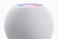 アップルのスマートスピーカー「ホームポッドミニ」 アップルのスマートスピーカー「ホームポッドミニ」