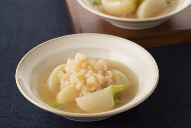 冷えた体もほっこり温まる カブとエビのあんかけ Nikkei Style