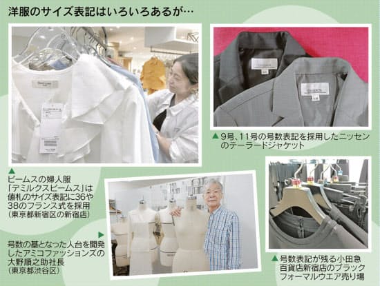 婦人服 9号 11号 の号はどこのサイズ S M Lや仏式も増え表記は多様化 Nikkei Style Goo ニュース